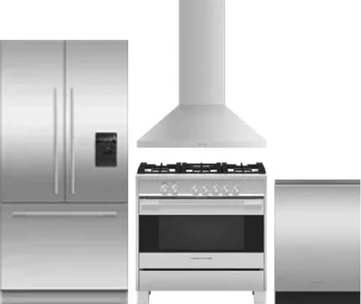 4 Piece Package Includes Refrigerator, Range, Hood And Dishwasher